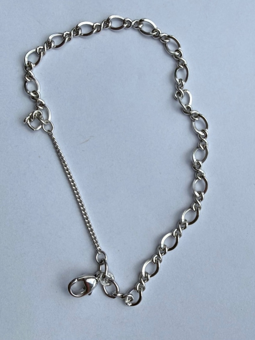 James Avery 7 Inch Sterling Silver Medium Twist Charm Bracelet